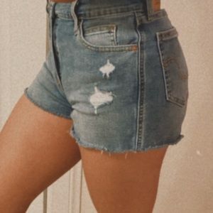Denim shorts